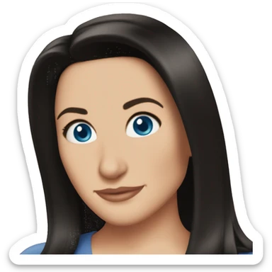 Monica Geller blue eyes sticker