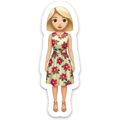 ligth woman housewife clothes full body  sticker