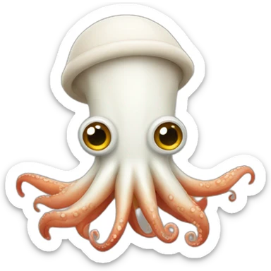 Squid wearing a fez sticker