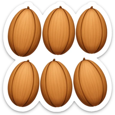 Almond emoji correctly  sticker