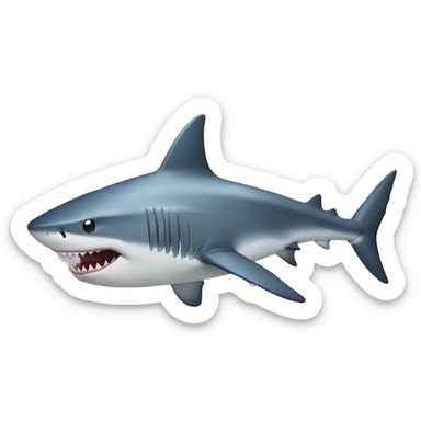 shark with heat sticker