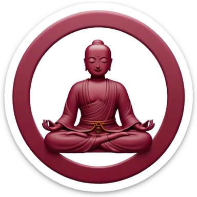 Zen data Burgundy  sticker