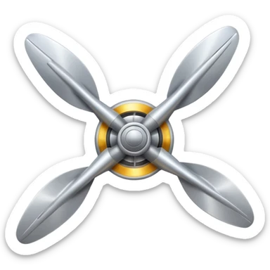 airplane propeller sticker