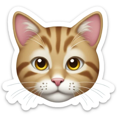 merry christmas cat sticker