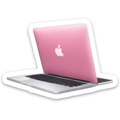 Pink MacBook  sticker