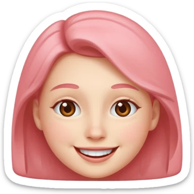 parmagini isiran gulen yuz sticker