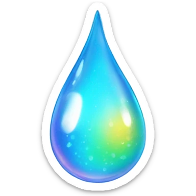 Magic water drop sticker