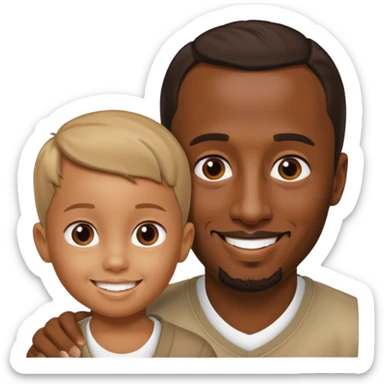 p diddy with random kid sticker