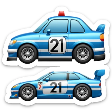 Stock car 21 sticker