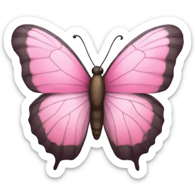 rosa butterfly sticker