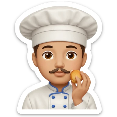 chef kissing face sticker