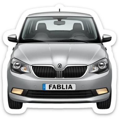 skoda fabia car sticker