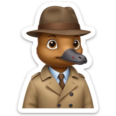 platypus detectiv sticker