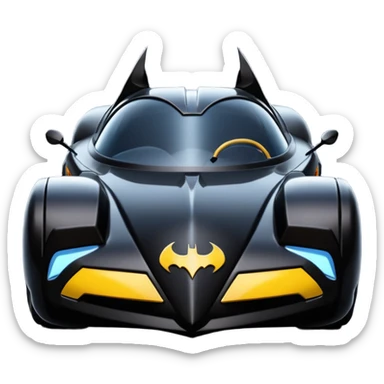 Batman the animated series Batmobile  sticker