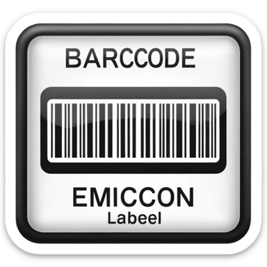 Barcode label sticker
