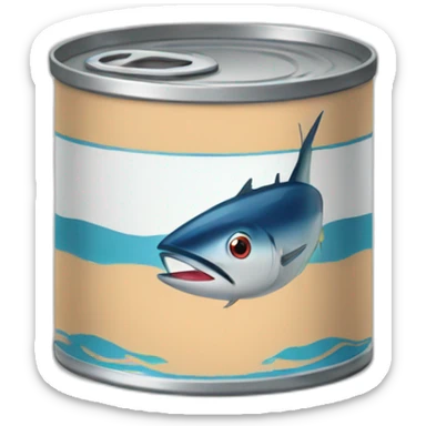 tuna can sticker