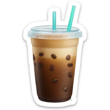 Iced coffee sticker