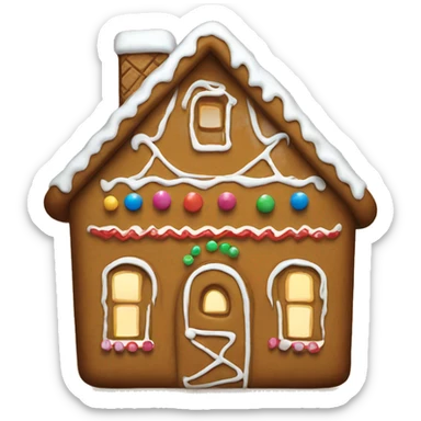 Gingerbread house sticker