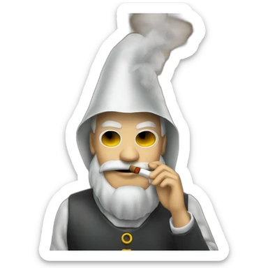 Pape qui fume un cigare sticker