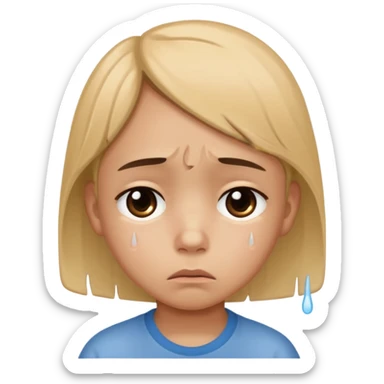 child with Shame - painful feeling from consciousness of guilt or dishonor sticker