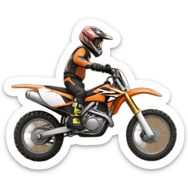 dirt bike sticker