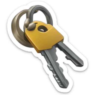 entrega de llave sticker