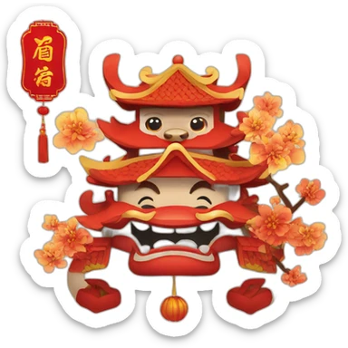 Chinese new year sticker