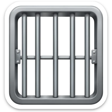generate realistic prison cell bars sticker