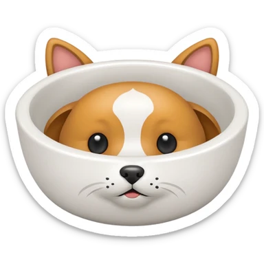 bowl pet sticker
