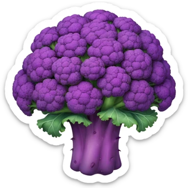 cosmic purple brokkoli sticker