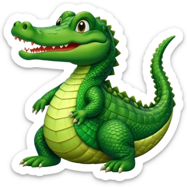 Aligator wearing muslim hat sticker