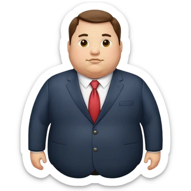 photorealistic fat official sticker
