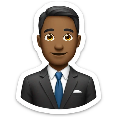 business man ayant une idée sticker