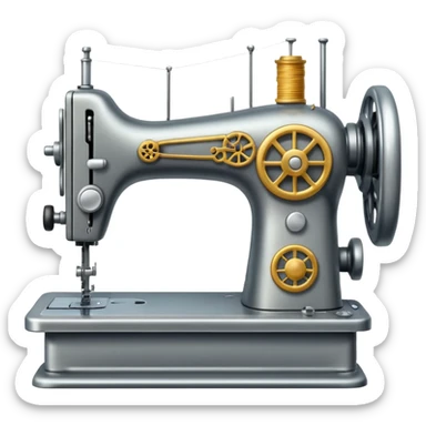 sewing machine sticker
