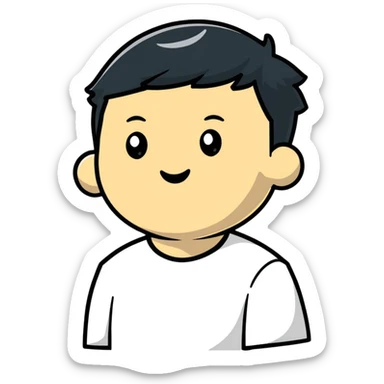 person looking relieved as pressure is released sticker