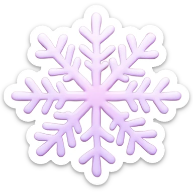 pastel pink snowflake  sticker