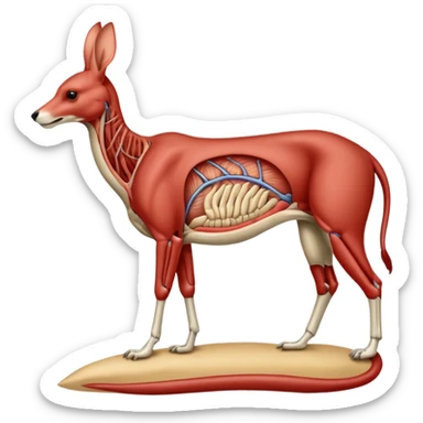 Animal anatomy sticker