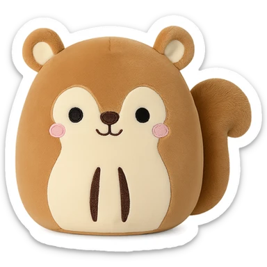 Squishmallow squirrel sticker