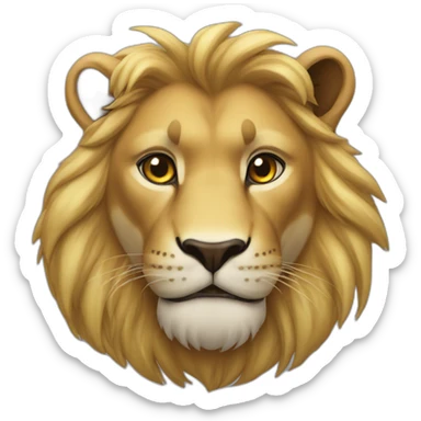 Leão rugindo sticker
