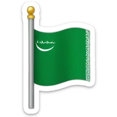 Saudi flag sticker