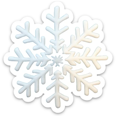 snow flakes magical sticker