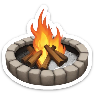 fire pit sticker