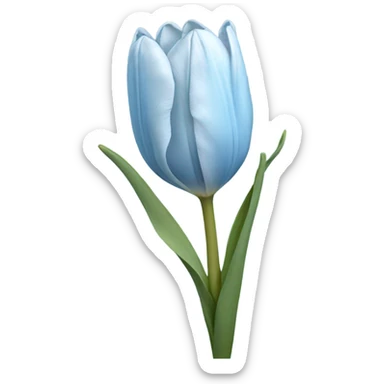 light blue tulip sticker