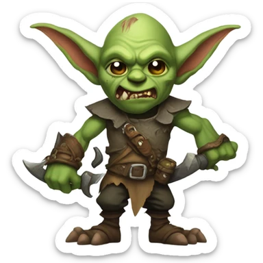 Goblinstein clash royale and frankenstein sticker