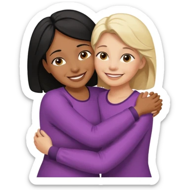 67 y.o. black haired mother loves her 34 blonde daughter  sticker