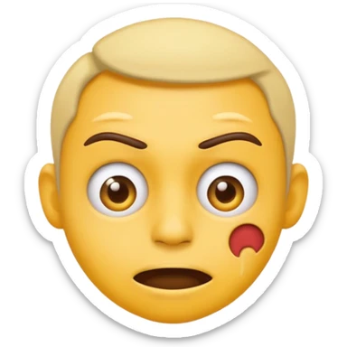 mad emoji saying wtf jace sticker