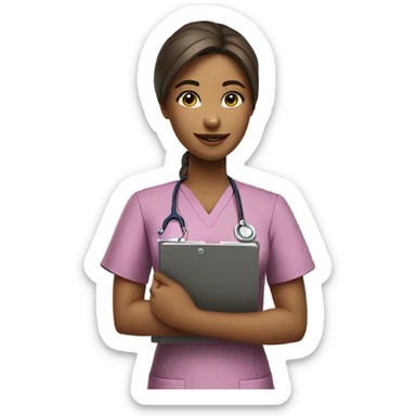 Female Student Nurse sticker