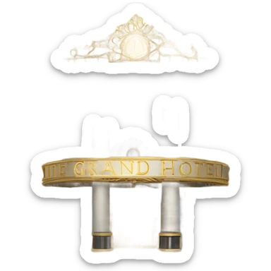 A luxurious hotel sticker