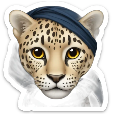 Panthère avec un bandana autour du cou sticker