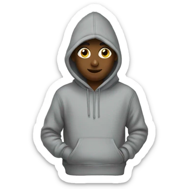 hoodie grey sticker